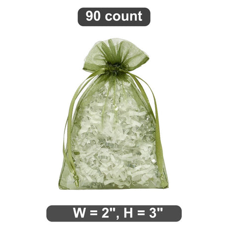 2” x 3” Organza Bags Perfect for Candies and Treats
