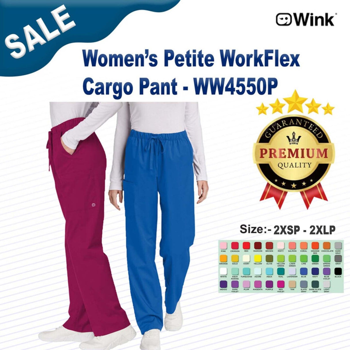 Wink® Women’s Petite WorkFlex Cargo Pant