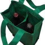 Non-Woven Reusable Wine Carry Bag Compact 7" x 4" x 14"