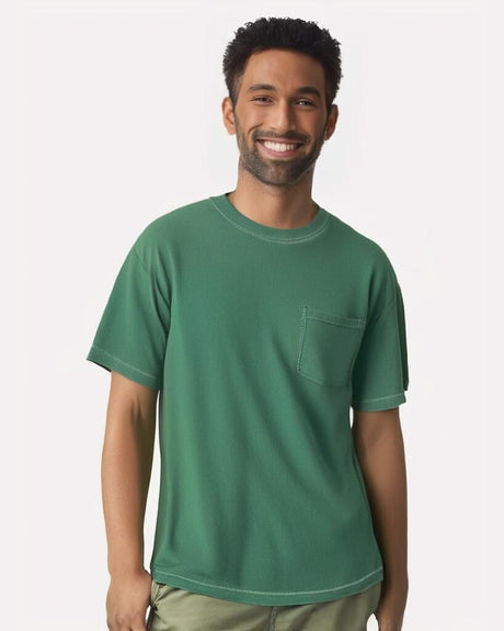 Comfort Colors® Garment-Dyed Heavyweight Crewneck Short Sleeve Pocket T-Shirt