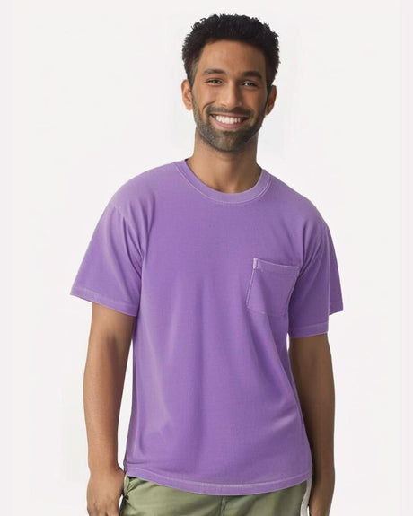Comfort Colors® Garment-Dyed Heavyweight Pocket Crewneck Short Sleeve T-Shirt