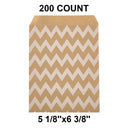 Eco-Friendly White Paper Merchandise Bags 5 1/8" x 6 3/8"
