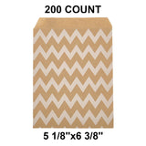 Eco-Friendly White Paper Merchandise Bags 5 1/8" x 6 3/8"