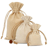 Linen Bag with Hemp Cord 12'' X 14'' Light weight