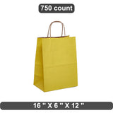 Large Capacity Kraft Tinted Paper Bag 16" x 6" x 12"