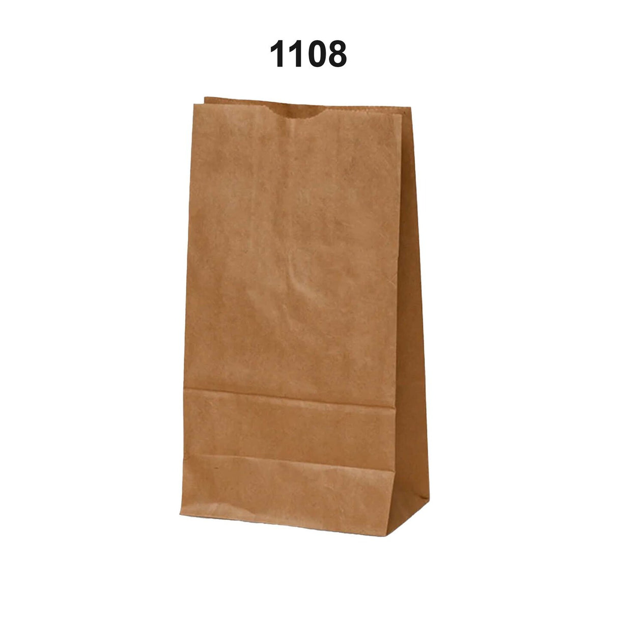 Kraft Carry Bags 6 1/8'' x 4'' x 12 3/8''