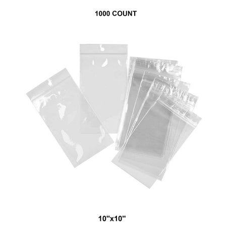 Heavy Duty Cello Bag with Hang Hole 10" x 10"