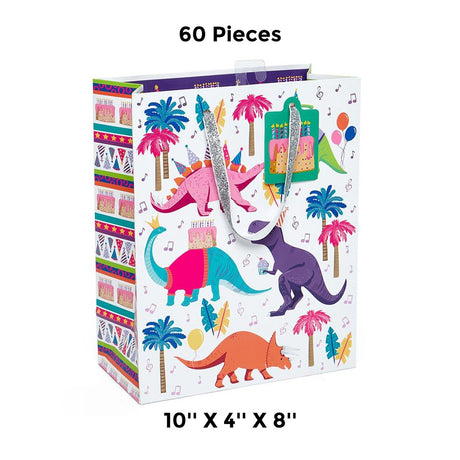 Patterned Gift Bags 10" X 4" X 8"