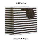 Patterned Gift Bags 6" X 3" X 7-1/2" Colorful Eco Packaging