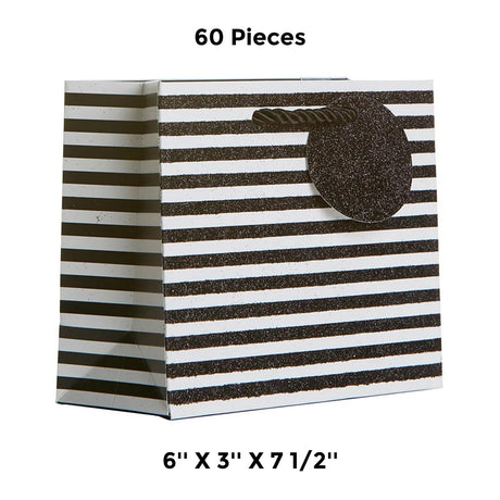Patterned Gift Bags 6" X 3" X 7-1/2" Colorful Eco Packaging