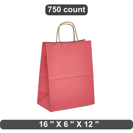 Generous Kraft Tinted Shopping Bag 16" x 6" x 12"