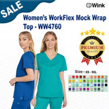 Wink® Women’s WorkFlex Mock Wrap Top