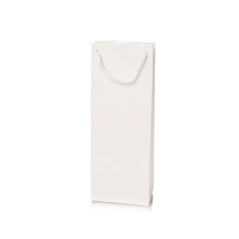 Glossy Colored Paper Wine Bottle Euro Tote 5" x 3" x 13 1/4"
