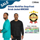 Wink® WorkFlex Snap Front Scrub Jacket Comfortable