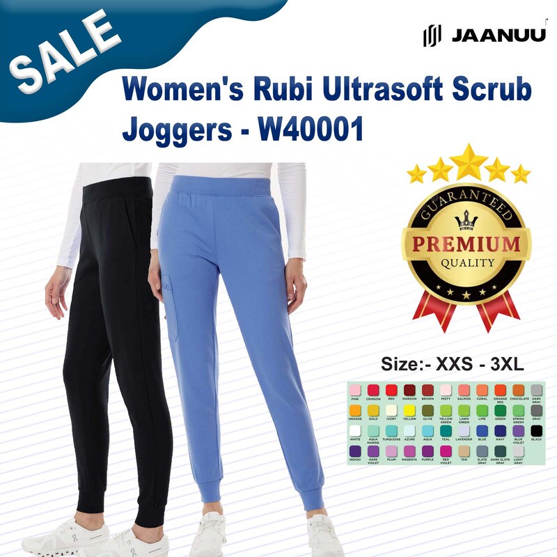 Jaanuu® Women's Rubi Ultrasoft Scrub Joggers