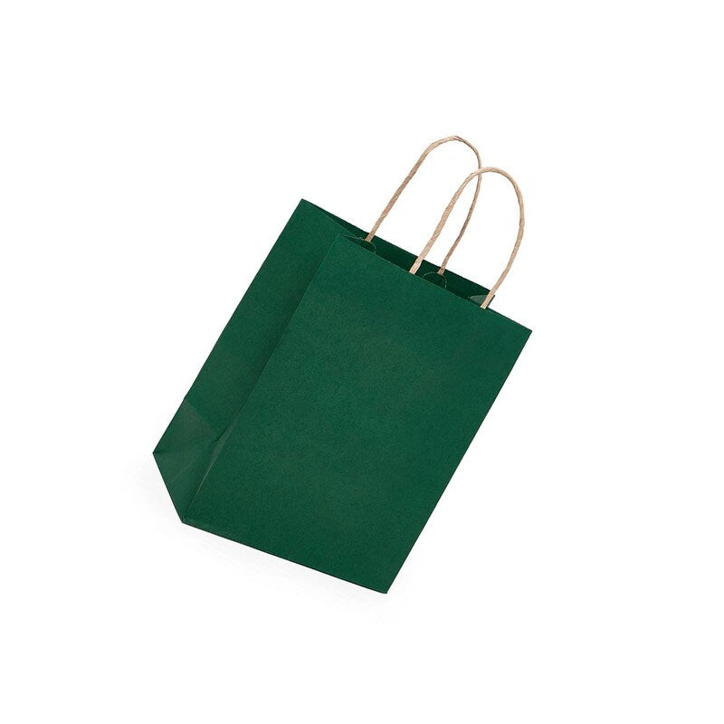 Compact Kraft Tinted Color Shopping Bag 6" x 3 1/4" x 8 3/8"
