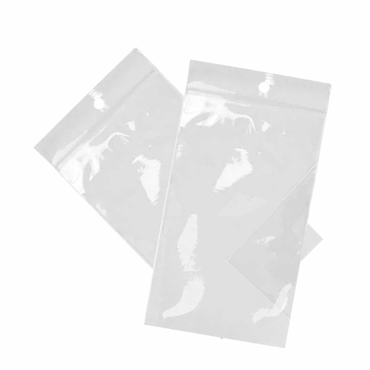 Clear Reclosable Cello Bag with Hang Hole 6" x 6"