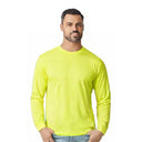 Gildan DryBlend Crewneck Long Sleeve T-Shirt | Moisture-Wicking Cotton Blend