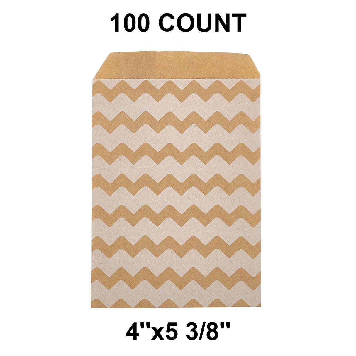 Perfect Size White Paper Merchandise Bags 4" x 5 3/8"