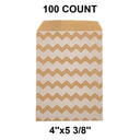 Perfect Size White Paper Merchandise Bags 4" x 5 3/8"