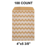 Perfect Size White Paper Merchandise Bags 4" x 5 3/8"