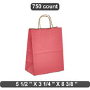 Classic Kraft Tinted Paper Bag 5.5" x 3.25" x 8.375"