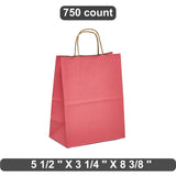 Classic Kraft Tinted Paper Bag 5.5" x 3.25" x 8.375"