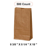 Kraft Storage Bags 8 3/8'' x 5 1/4'' x 18''