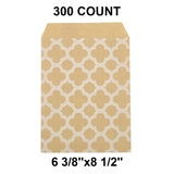 Reliable White Paper Merchandise Bags 6 3/8" x 8 1/2"