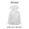 Flat Bottom Organza Bags 3 1/2'' x 1''x 5 1/2'' for Gift Wrapping