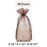 Flat Bottom Organza Bags 5 1/2''x11/2''x10 1/2'' for Beautiful Favors