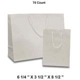 Mini Glossy Euro Totes Compact Size 6 1/4'' x 3 1/2'' x 8 1/2''