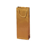 Stylish Glossy Paper Wine Bottle Euro Tote 5" x 3" x 13 1/4"