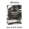 6 1/4'' x 3 1/2'' x 8 1/2'' Metallic Paper Totes for Retail Displays