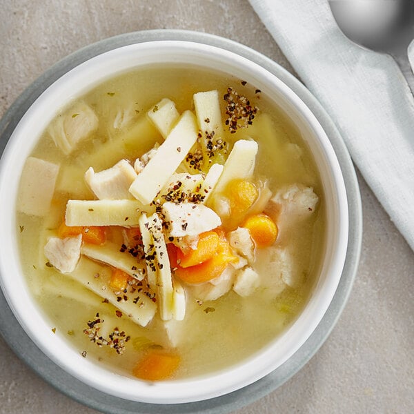 Bistro Soups by Vienna Beef Mama's Chicken Noodle Soup 4 lb. - 4/Case