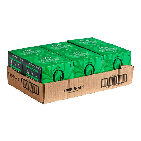 Q Mixers Premium Ginger Ale Can 7.5 fl. oz. - 24/Case