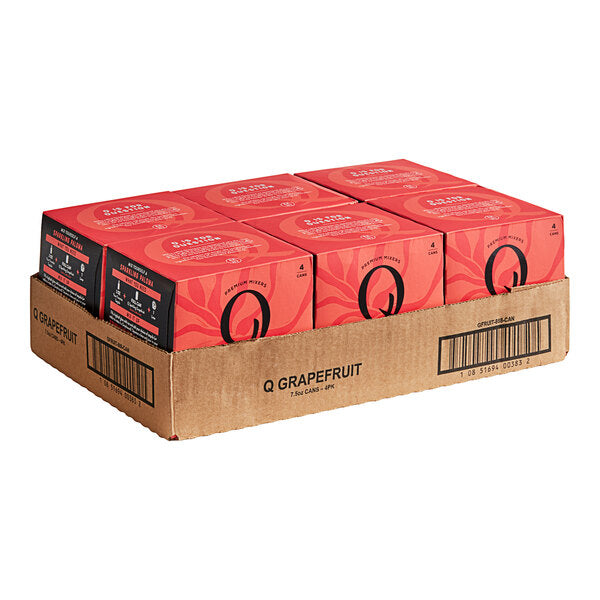 Q Mixers Sparkling Grapefruit Can 7.5 fl. oz. - 24/Case