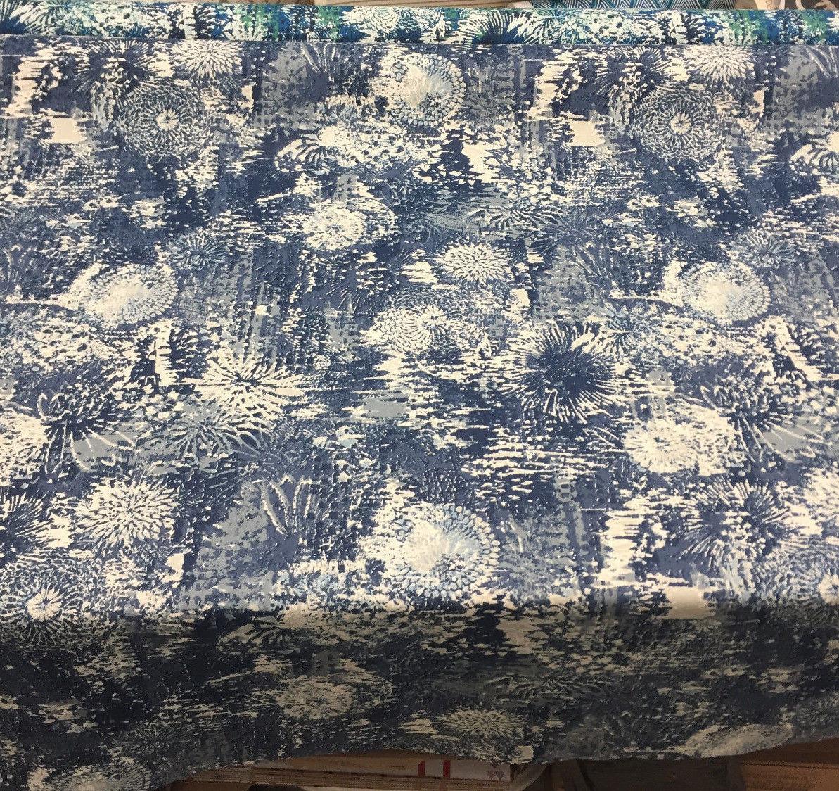Fezara Indigo 100 Percent Cotton Fabric - Indigo, 55" Width, 100,000 Double Rubs (1 Yard)
