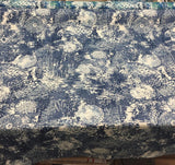 Fezara Indigo 100 Percent Cotton Fabric - Indigo, 55" Width, 100,000 Double Rubs (1 Yard)
