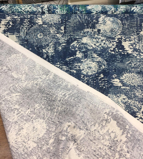 Fezara Indigo 100 Percent Cotton Fabric - Indigo, 55" Width, 100,000 Double Rubs (1 Yard)