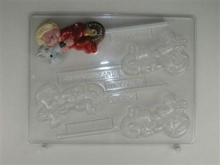Baby On Hobby Horse Sucker Chocolate Mold - CCB063