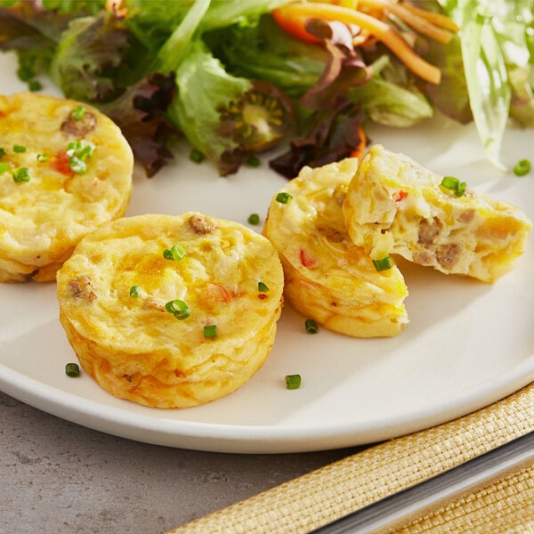 Cuisine Innovations Turkey Sausage Omelet Bites 1.5 oz. - 60/Case