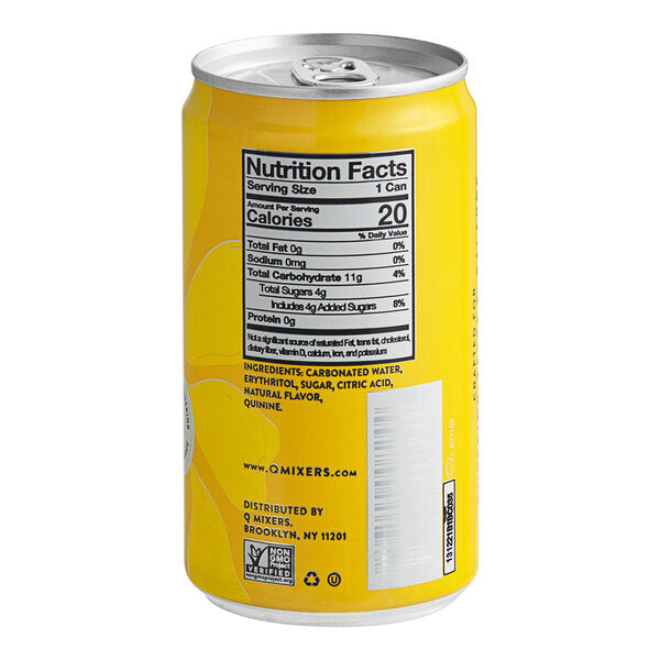 Q Mixers Light Tonic Water Can 7.5 fl. oz. - 24/Case