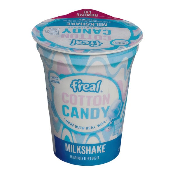 f'real Blend and Go Cotton Candy Milkshake 8 fl. oz. - 12/Case