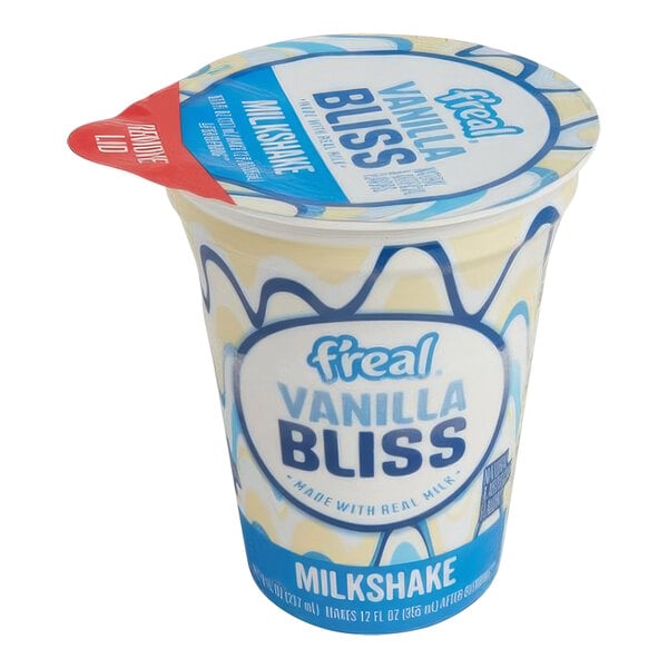 f'real Blend and Go Vanilla Bliss Milkshake 8 fl. oz. - 12/Case