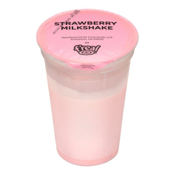 f'real Made to Order Strawberry Milkshake 10 fl. oz. - 12/Case