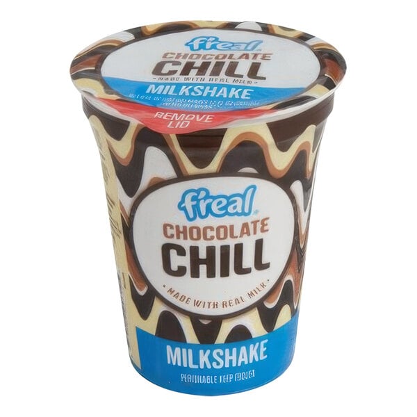 f'real Blend and Go Chocolate Chill Milkshake 8 fl. oz. - 12/Case