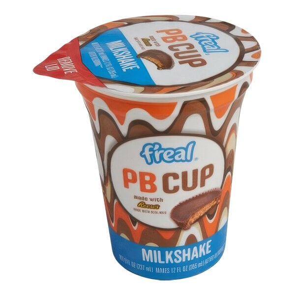 f'real Blend and Go REESE'S® Peanut Butter Cup Milkshake 8 fl. oz. - 12/Case