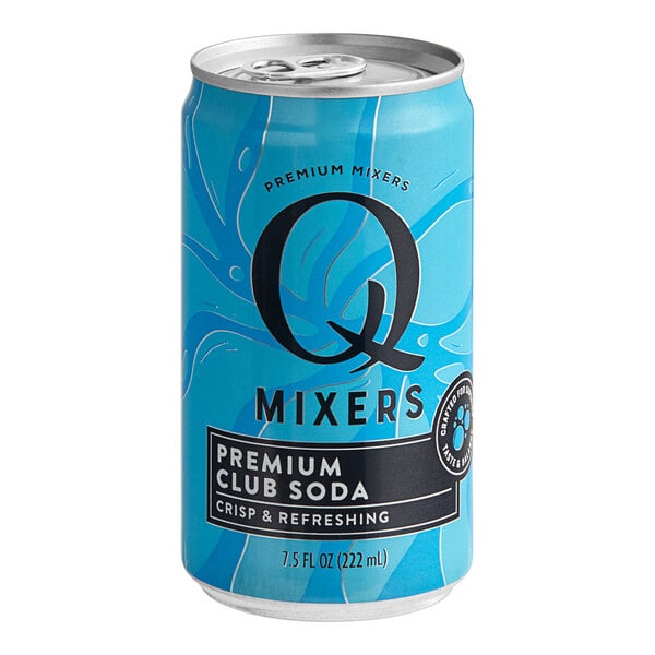 Q Mixers Premium Club Soda Can 7.5 fl. oz. - 24/Case