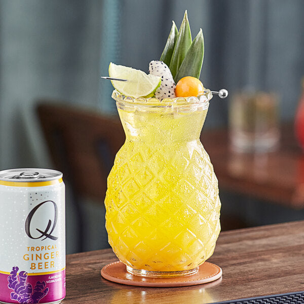 Q Mixers Tropical Ginger Beer Can 7.5 fl. oz. - 24/Case